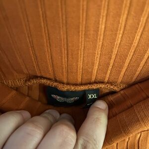 Girrlscout Phoenix Ribbed Bike Short - Burnt Orange XXL